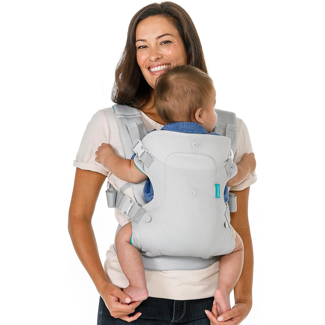 Infantino Flip 4-In-1 Light And Grey Convertible Carrier