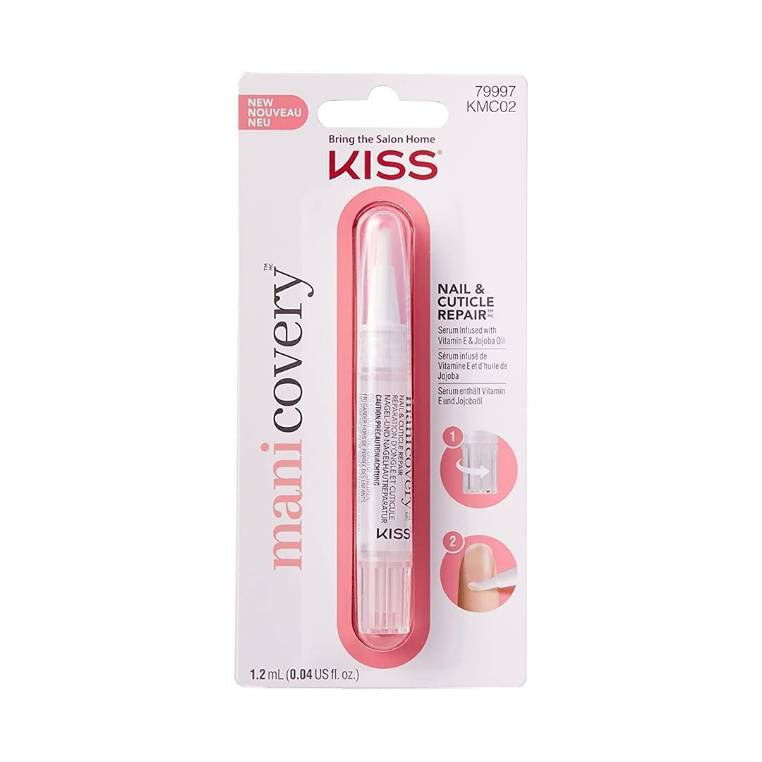 KISS Manicovery Nail & Cuticle Repair Serum with Vitamin E Almond & Jojoba Oils 1.2ml