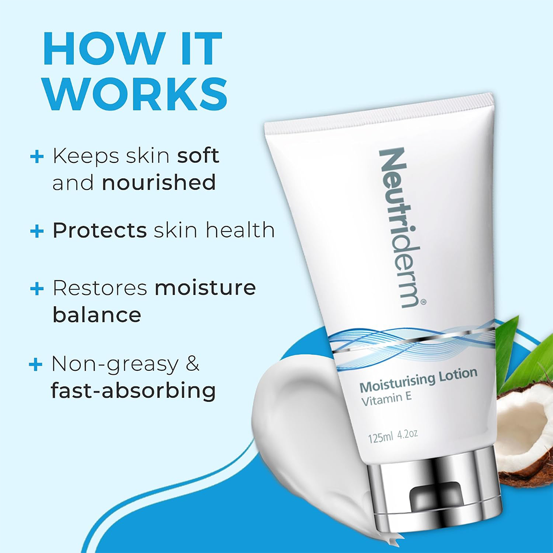 Neutriderm Moisturising Lotion Vitamin E Hydrating Body Lotion 125 ml