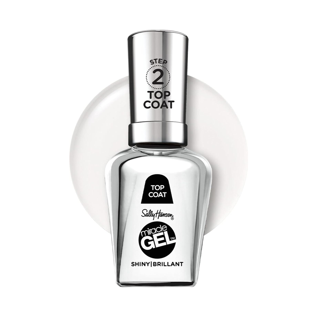 Sally Hansen Miracle Gel Top Coat Long-Lasting Gel Shine Finish, 0.5 fl oz