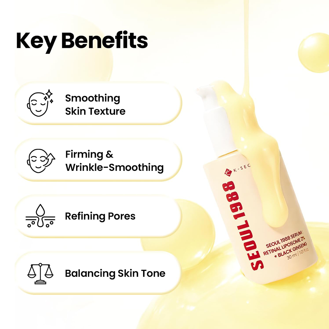 K-SECRET SEOUL 1988 Retinal Serum 2% Retinal Liposome Anti-Aging Korean Serum 30ml