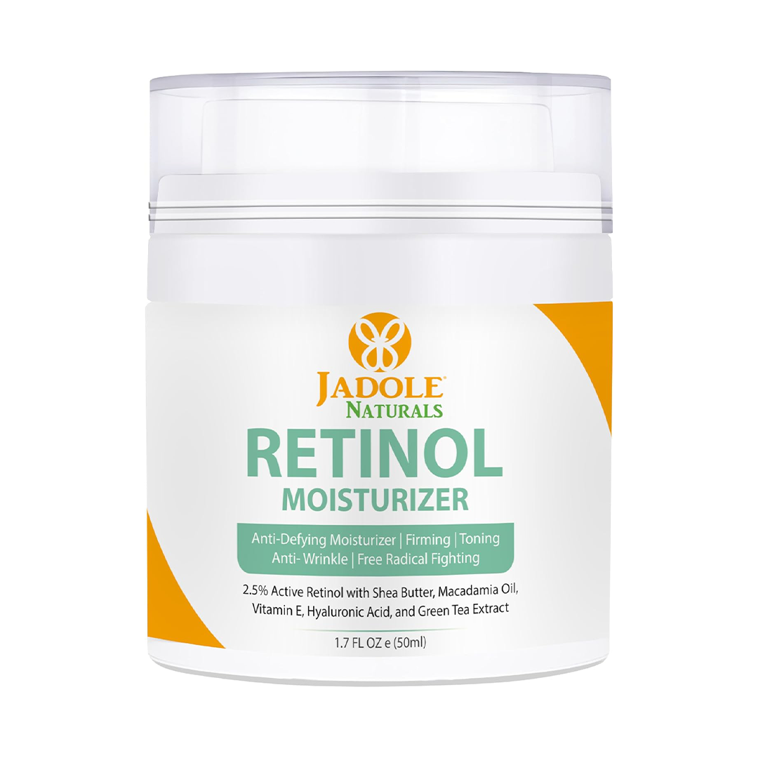 Jadole Naturals Retinol Moisturizer Cream Anti-Wrinkle Firming & Toning Cream for Face & Eye | 50 mL