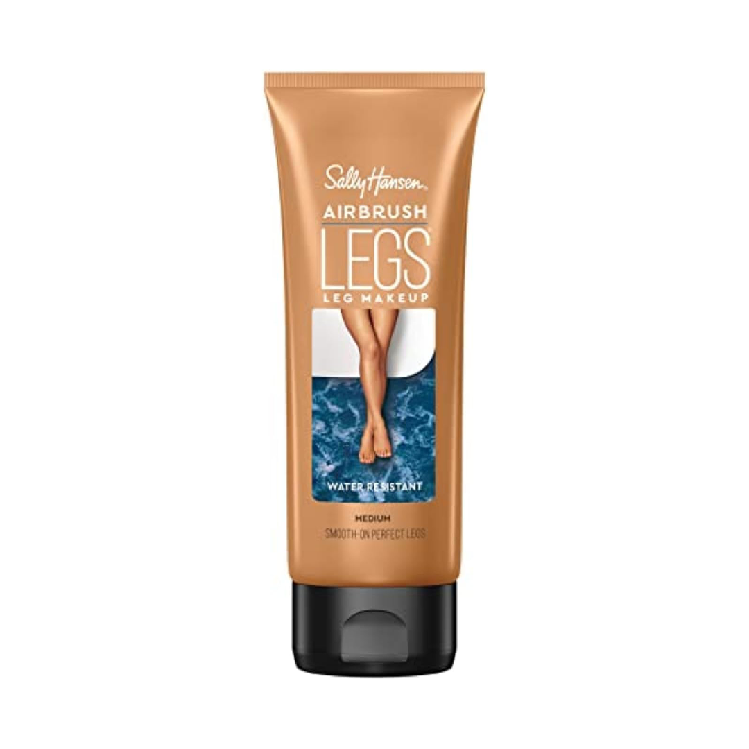 Sally Hansen Airbrush Legs Lotion Medium Shade, Water-Resistant Leg Makeup | 4 oz