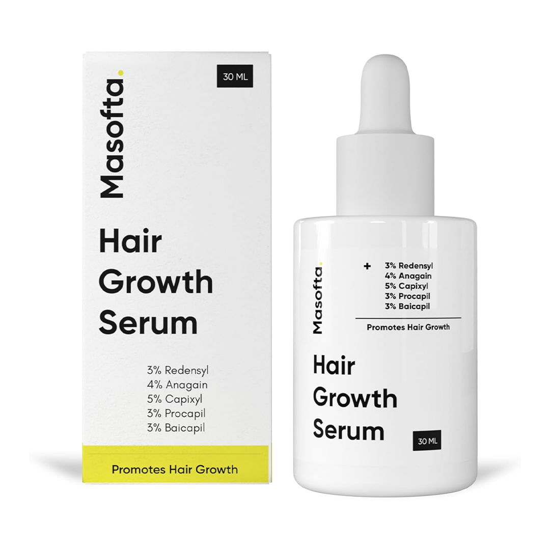 Masofta Hair Growth Serum 30ML Capixyl, Redensyl, Anagain, Procapil & Baicapil