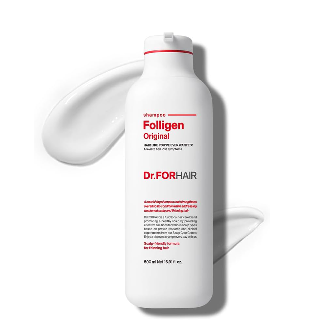 Dr.FORHAIR Folligen Biotin Shampoo Hair Loss & Thinning Support, Volume & Strength 16.9oz