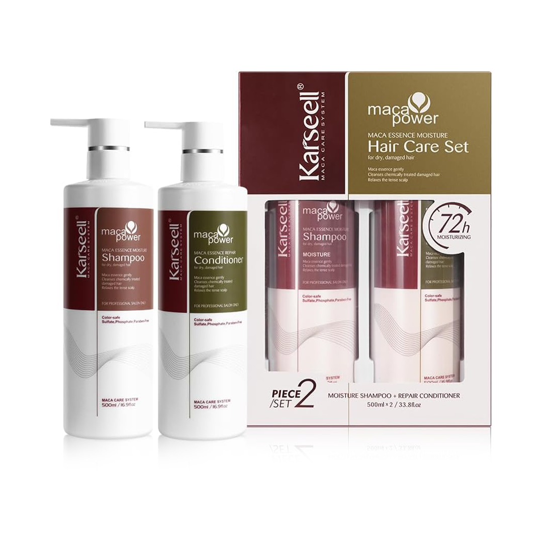 Karseell Collagen Hair Care Set Shampoo & Conditioner for Dry Damaged Hair 16.9oz + 16.9oz