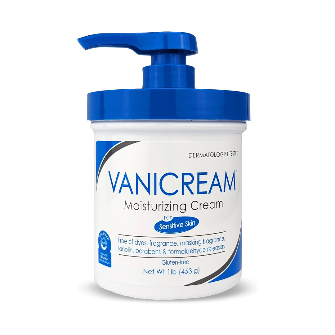 Vanicream Moisturizing Skin Cream with Pump Gentle Hydrating Cream for Sensitive Skin 16oz