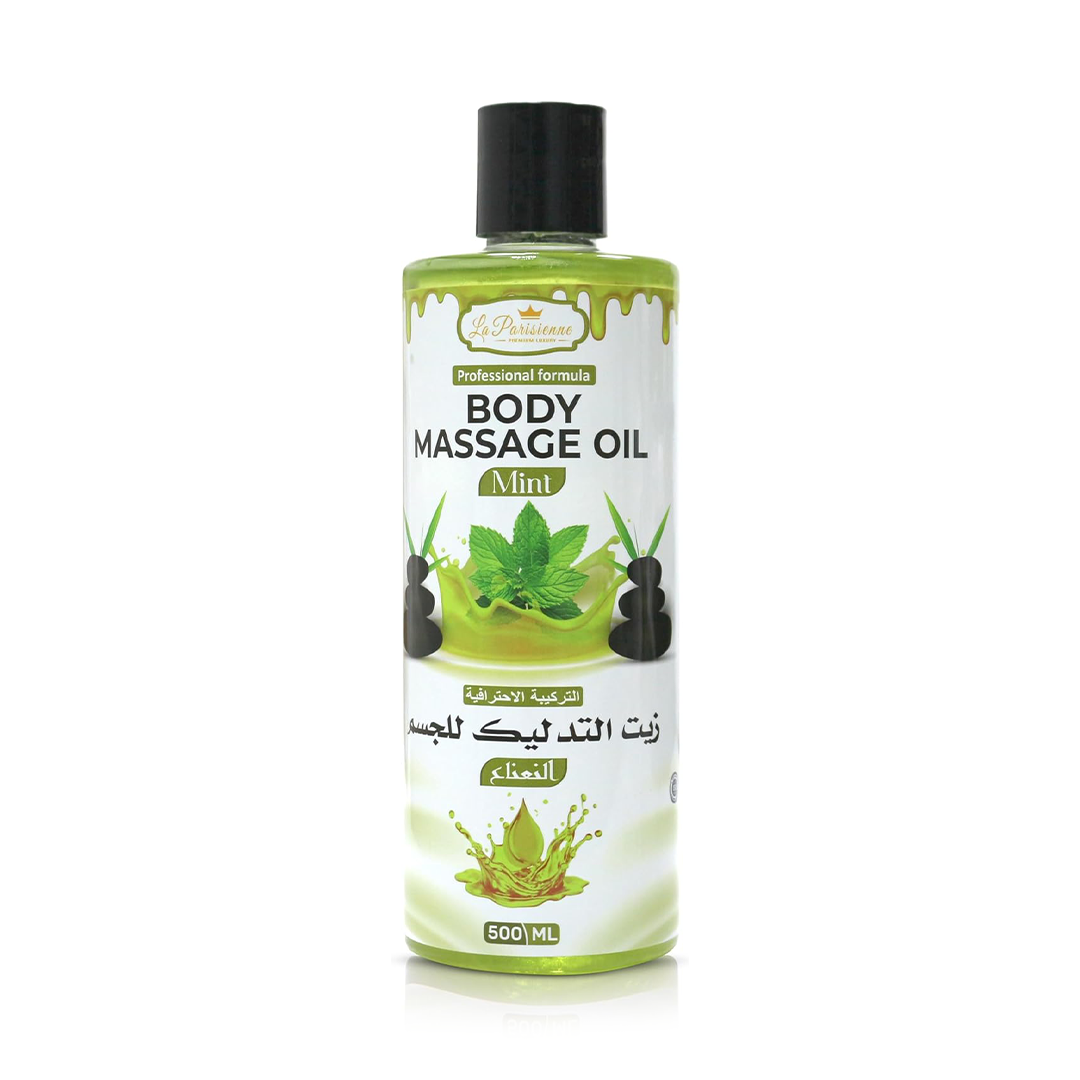 ECOLYTE+ La Parisienne Body Massage Oil Mint Stress Relief & Skin Nourishing 500ml