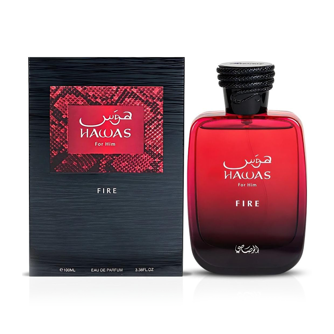 RASASI Hawas Fire Men Eau de Parfum Long-Lasting Fresh Spicy Fragrance 100ml