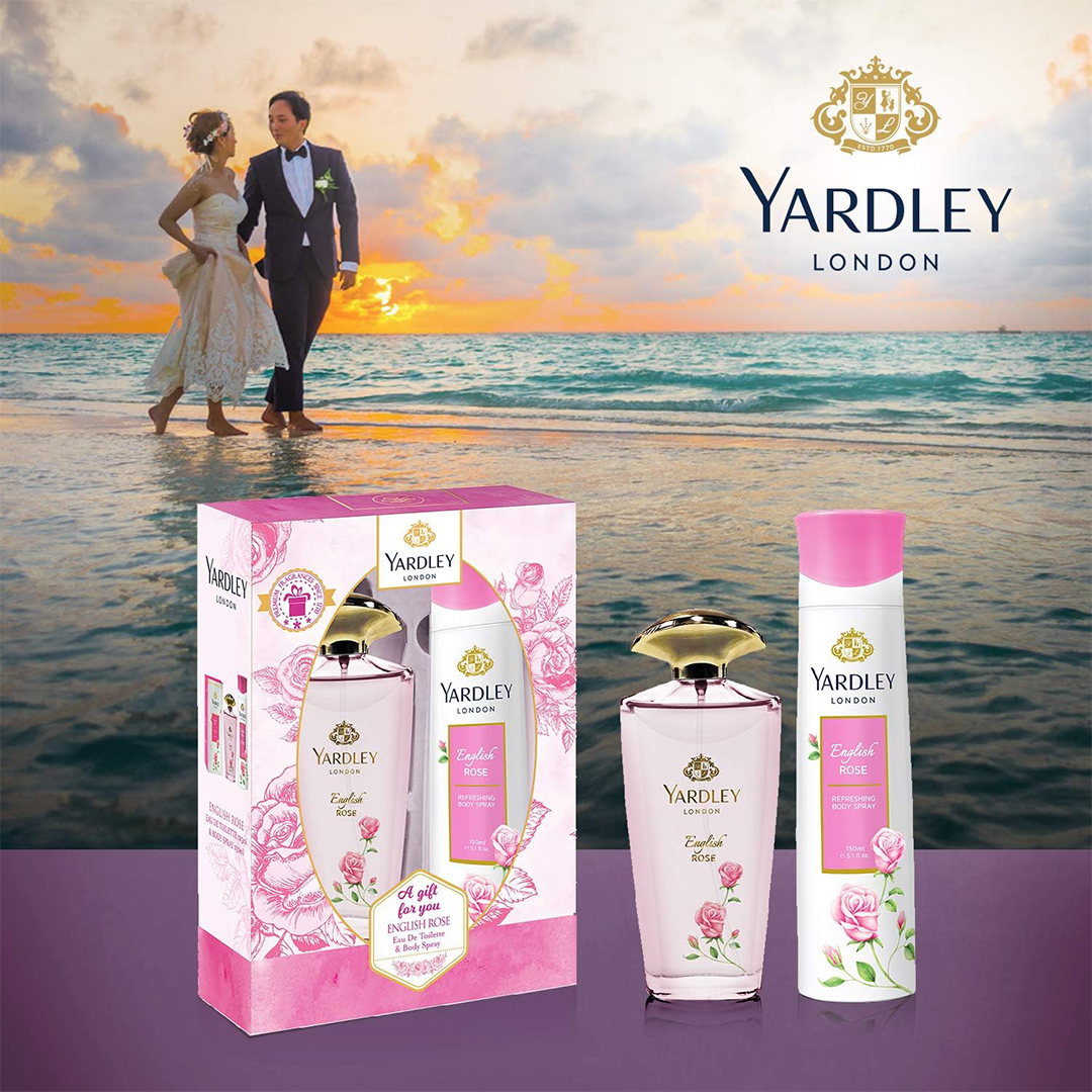 Yardley English Rose Perfumed Gift Set Enchanting & Timeless Floral Collection