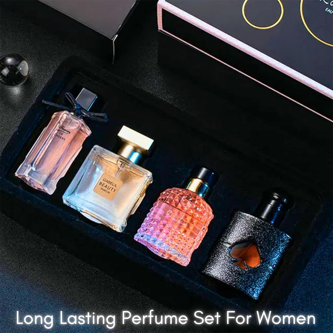 Luxurious 4-Piece Women's Perfume Gift Set The Ultimate "Romantic Collection" EDP