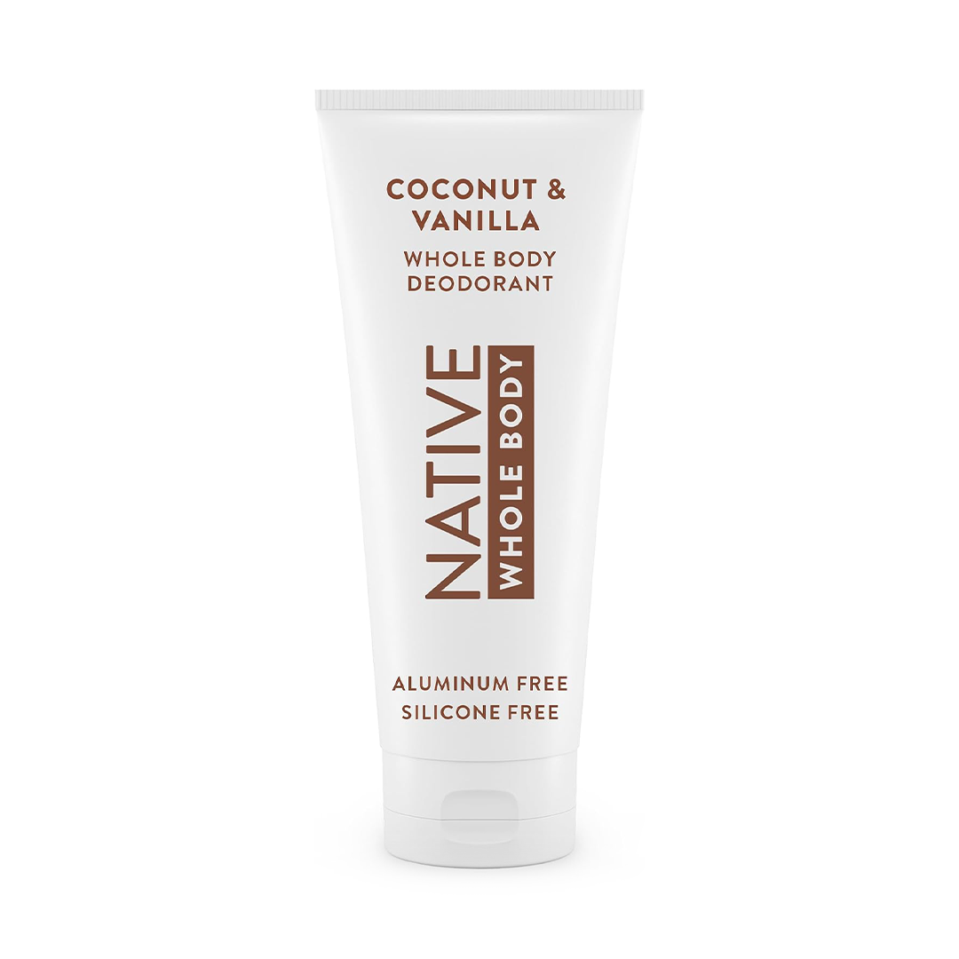 Native Whole Body Deodorant Cream (Coconut & Vanilla) 72-Hour Aluminum-Free Protection