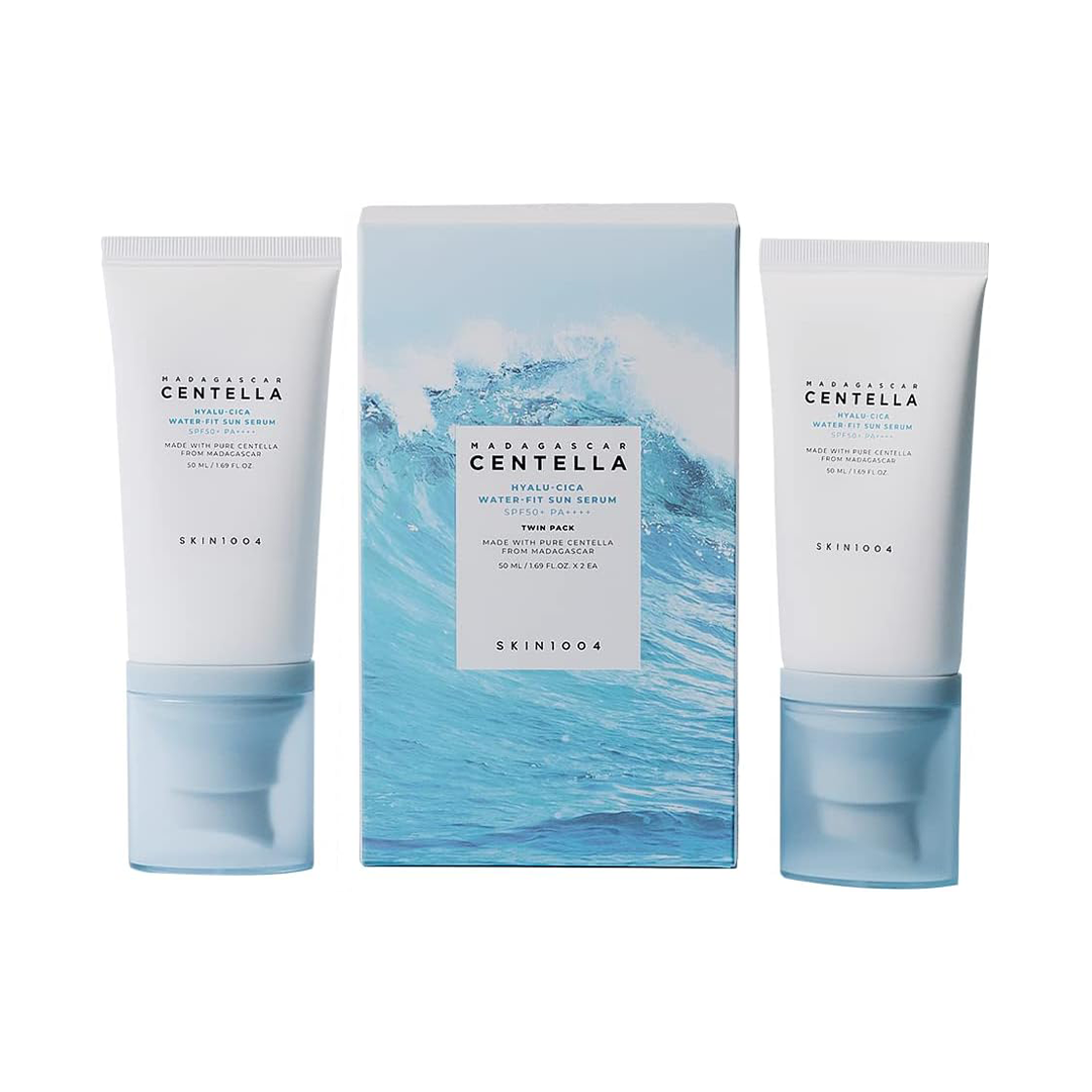 SKIN1004 Madagascar Centella Hyalu-Cica Water-Fit Sun Serum (50ml x 2) Twin Pack