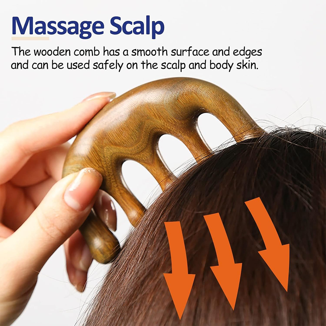 MOMENT Wooden Scalp Massager The "Aromatic" Scalp Therapy Tool