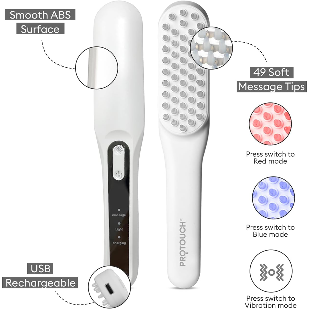 PROTOUCH LED Hair Therapy Comb The "Dual-Light" Scalp Regenerator