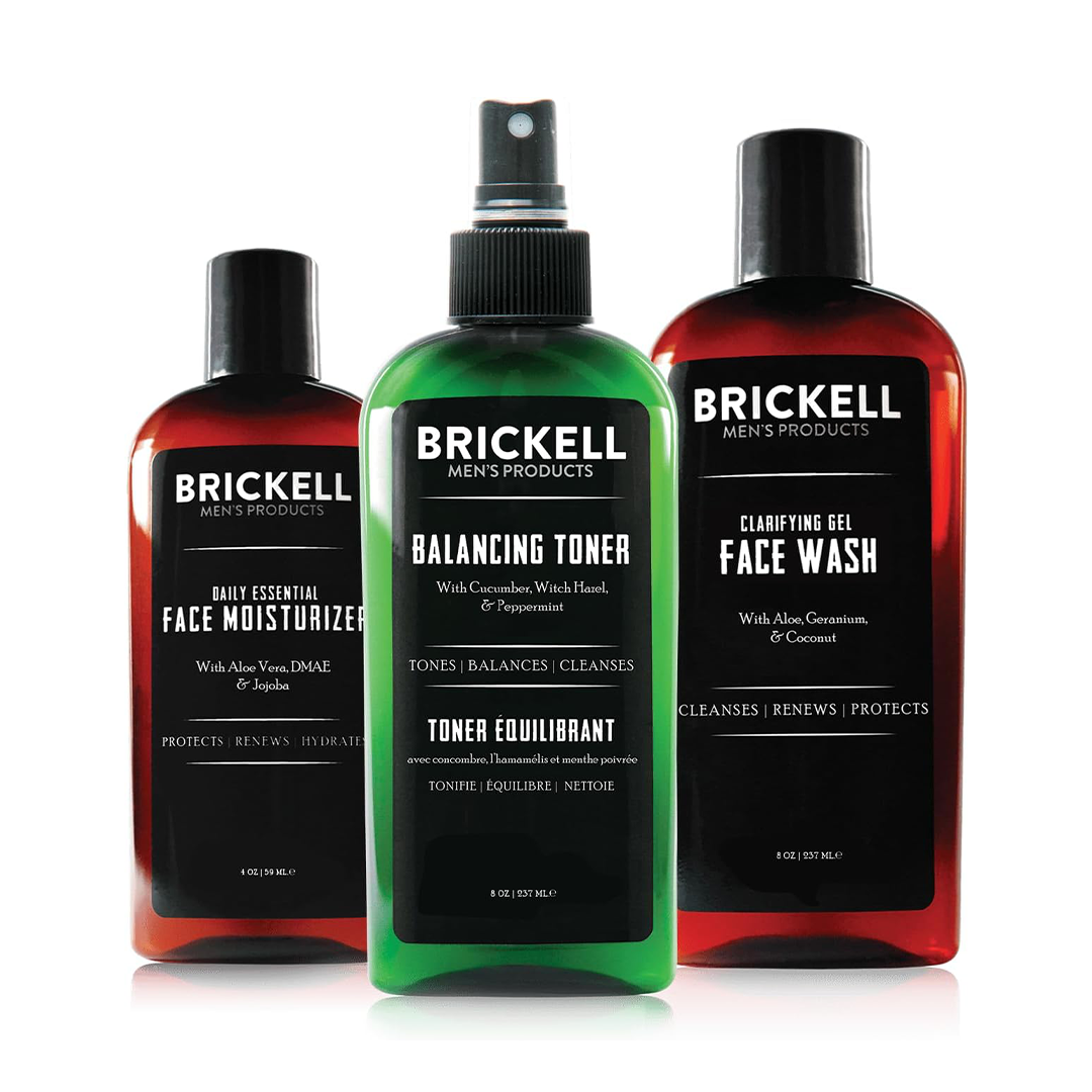 Brickell Mens Daily Face Care Routine for Oily Skin