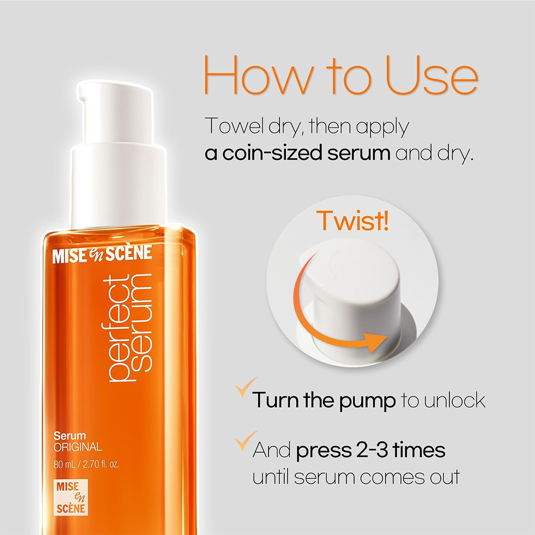 Mise En Scene Perfect Serum Original (80ml) The "7-Oil" Hair Miracle