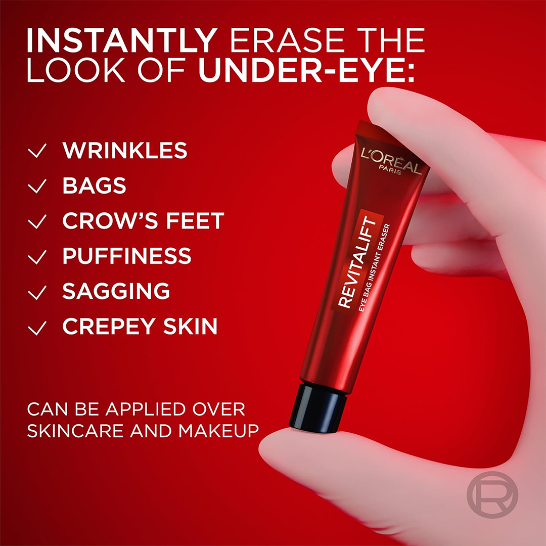 L'Oreal Paris Revitalift Triple Power Eye Bag Instant Eraser Eye Tightener Treatment 0.5 oz