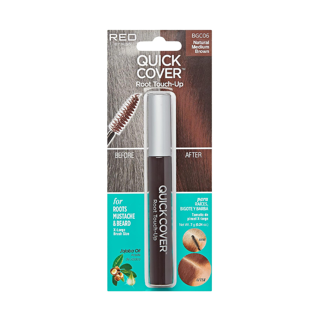 Kiss Quick Cover Gray Hair Touch Up (Dark Brown, 7g) The "Lipstick-Style" Root Eraser