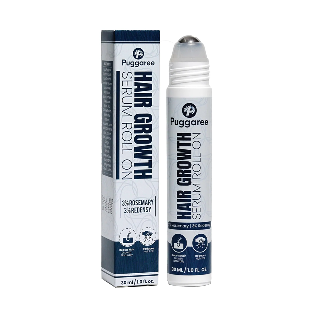 Puggaree Redensyl Hair Growth Serum Roll-On with 3% Redensyl & Rosemary 30ml