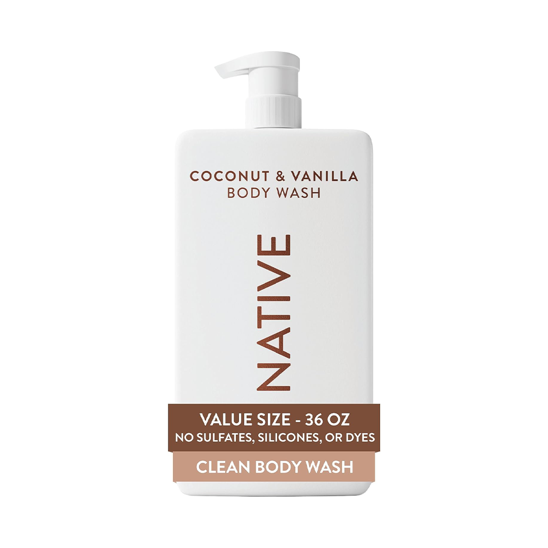 Native Sulfate-Free Body Wash Coconut & Vanilla, 36 oz