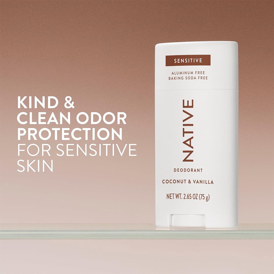 Native Sensitive Deodorant Coconut & Vanilla Aluminum-Free 72-Hour Odor Control