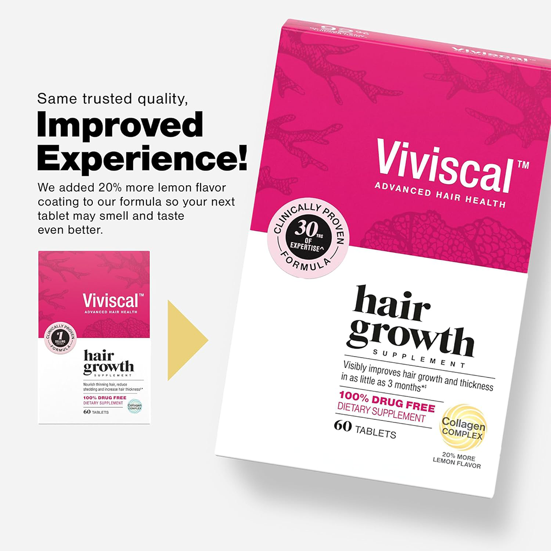 Viviscal Hair Growth Supplements for Women 60 Tablets, 1 Month Supply