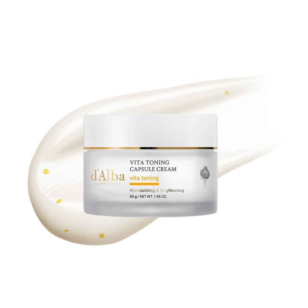 dalba Piedmont Vita Toning Capsule Cream Deep Hydration Glass Skin Moisturizer, 1.94 oz