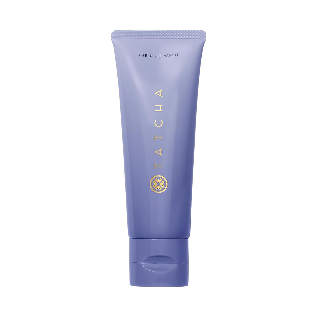 TATCHA The Rice Wash Cream Cleanser Gentle Face Wash for Luminous Skin, 4 oz