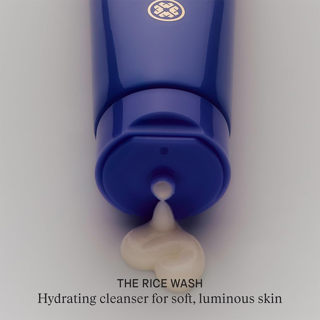 TATCHA The Rice Wash Cream Cleanser Gentle Face Wash for Luminous Skin, 4 oz