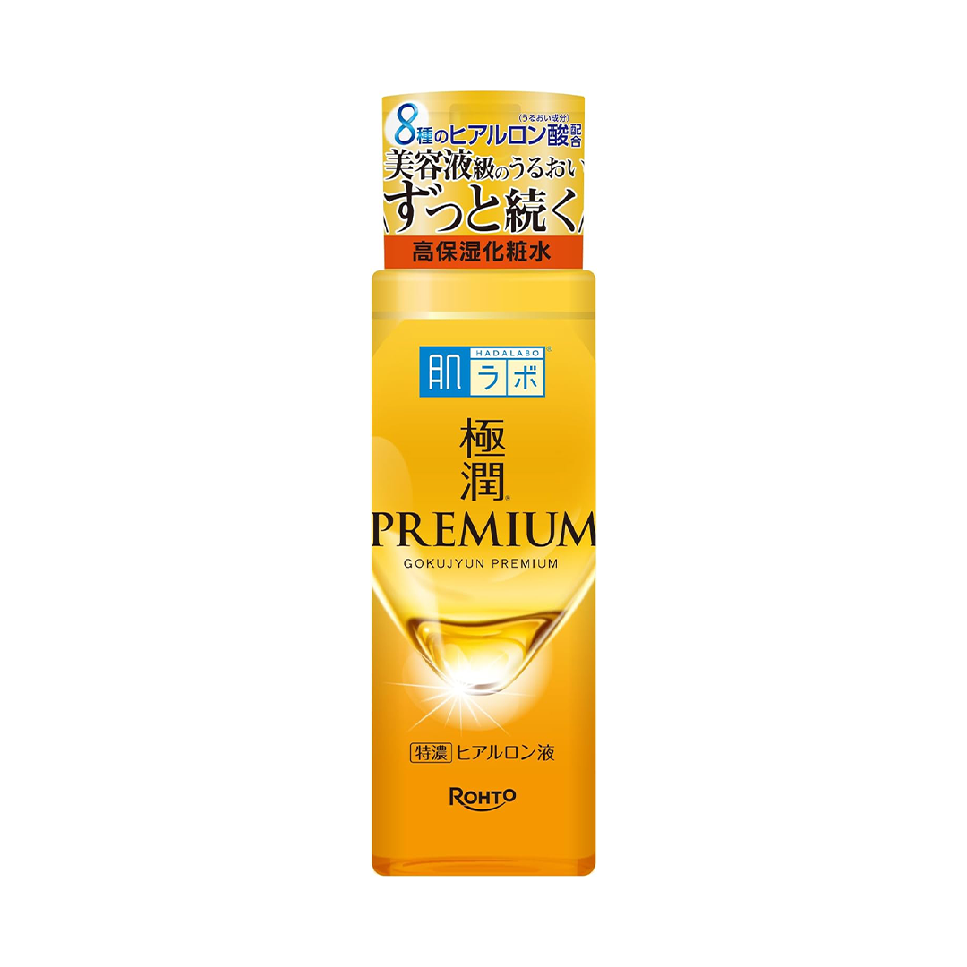 Hada Labo Gokujun Premium Hyaluronic Acid Essence 170ml Deep Hydrating Japanese Skincare Serum for Face Moisture Repair