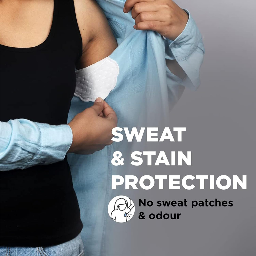 Pee Safe Sweat Pads Folded 14 Count Underarm Sweat Absorbent Pads for Odor and Stain Protection for Men and Women