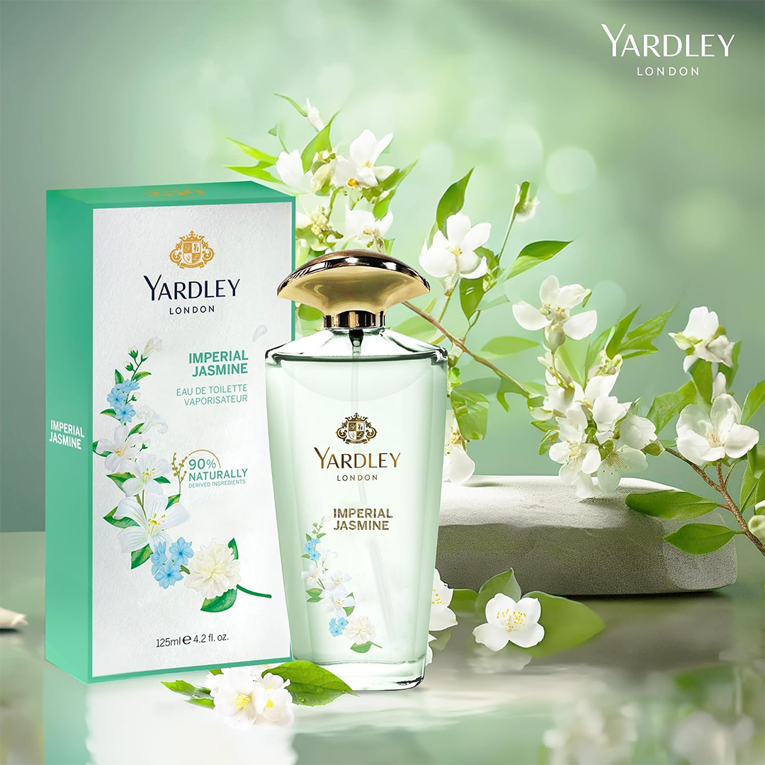 Yardley Imperial Jasmine Perfumed Gift Set EDT 125ml Body Spray 150ml Floral Jasmine Orange Blossom Fragrance