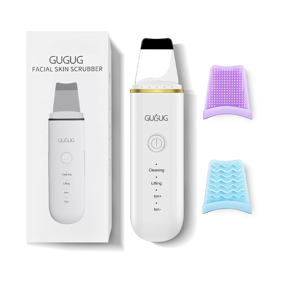 Ultrasonic Skin Scrubber Spatula Blackhead Remover & Pore Cleaner (4 Modes)