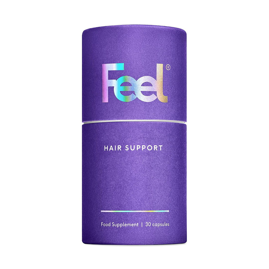 Feel Hair Support Supplement with Keranat and Biotin 30 Capsules