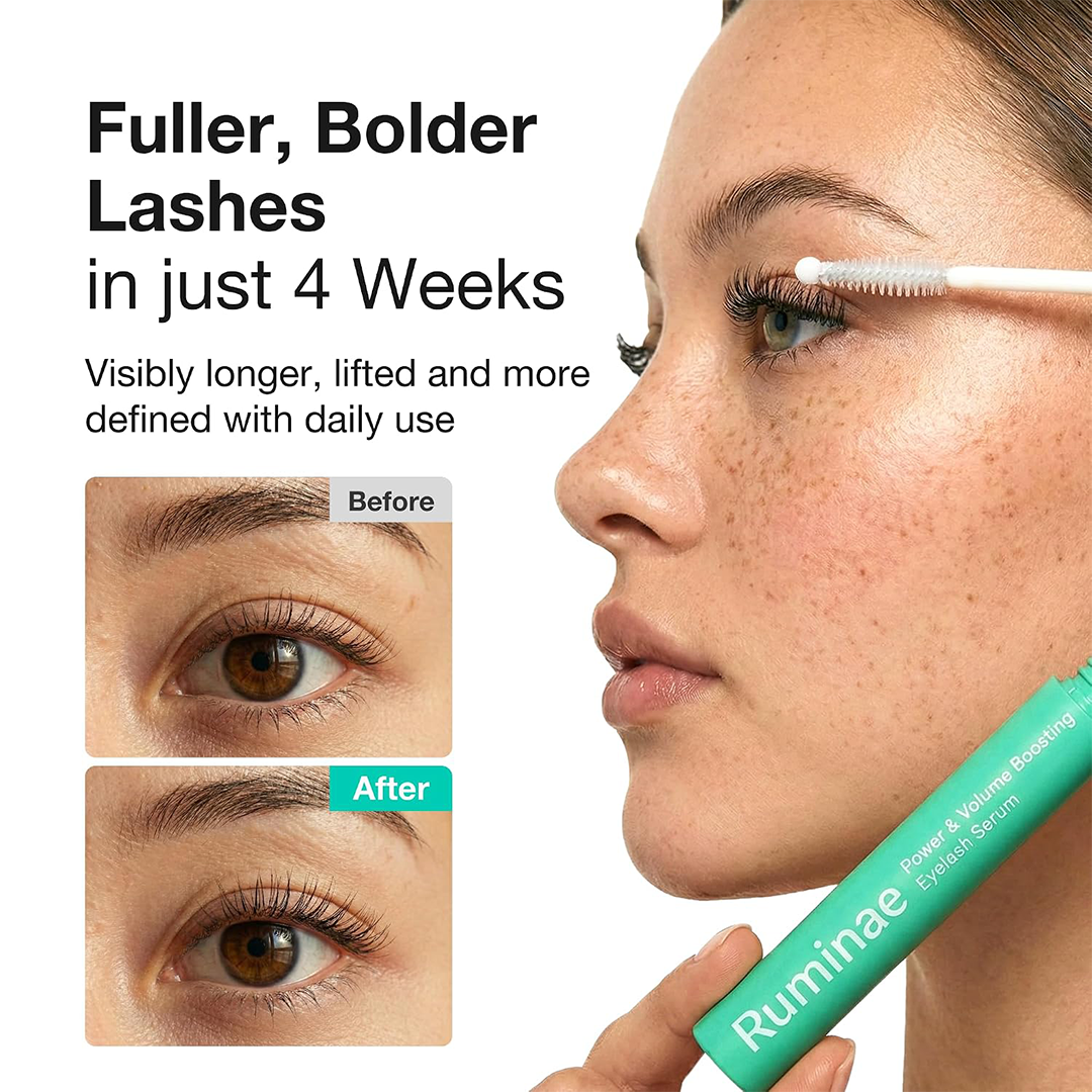 Power and Volume Eyelash Serum for Longer Thicker Lashes and Brows