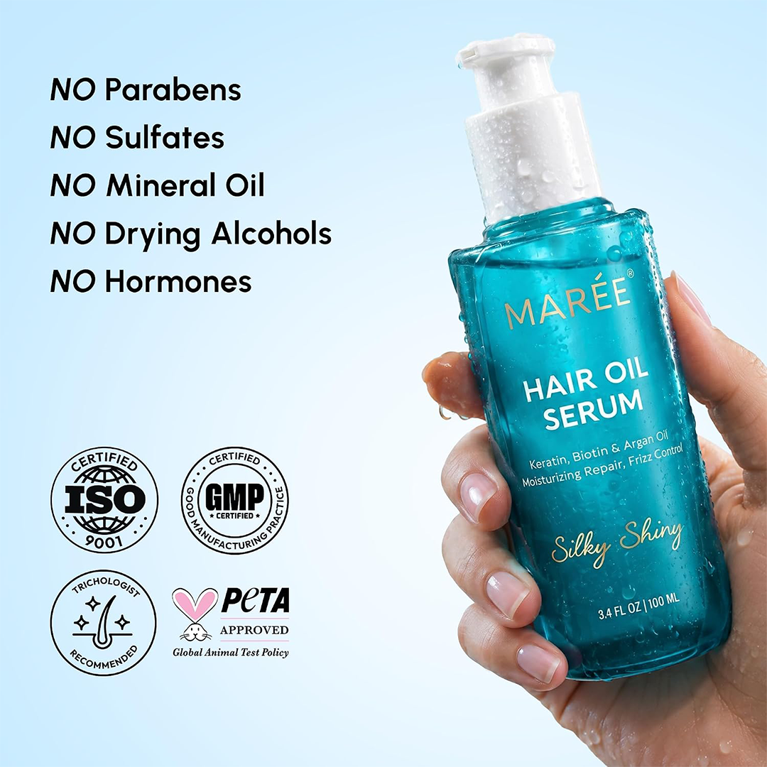 MAREE Argan Oil Hair Serum for Frizzy and Dry Hair