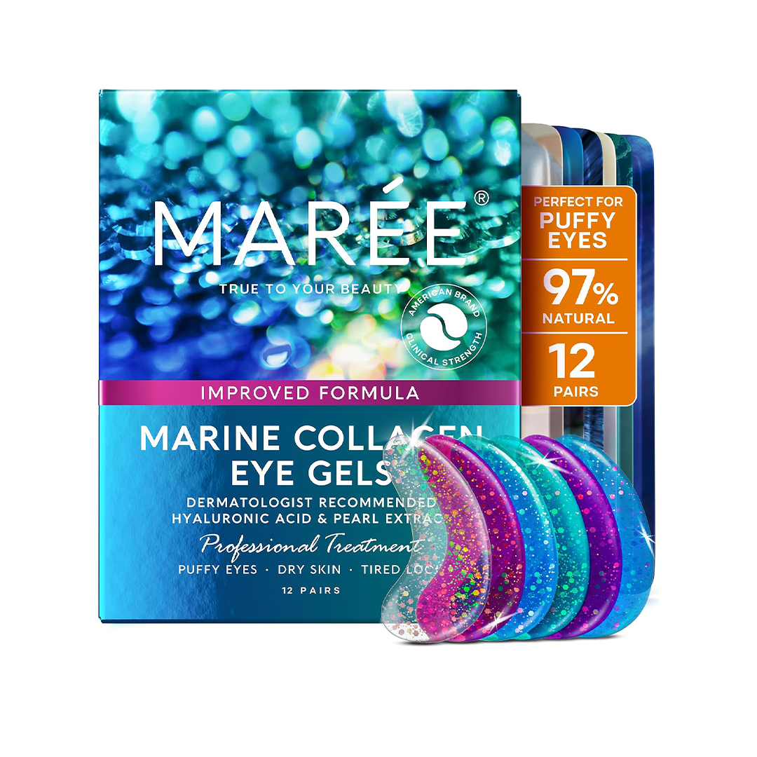 MAREE Cooling Under Eye Gel Patches with Collagen and Hyaluronic Acid
