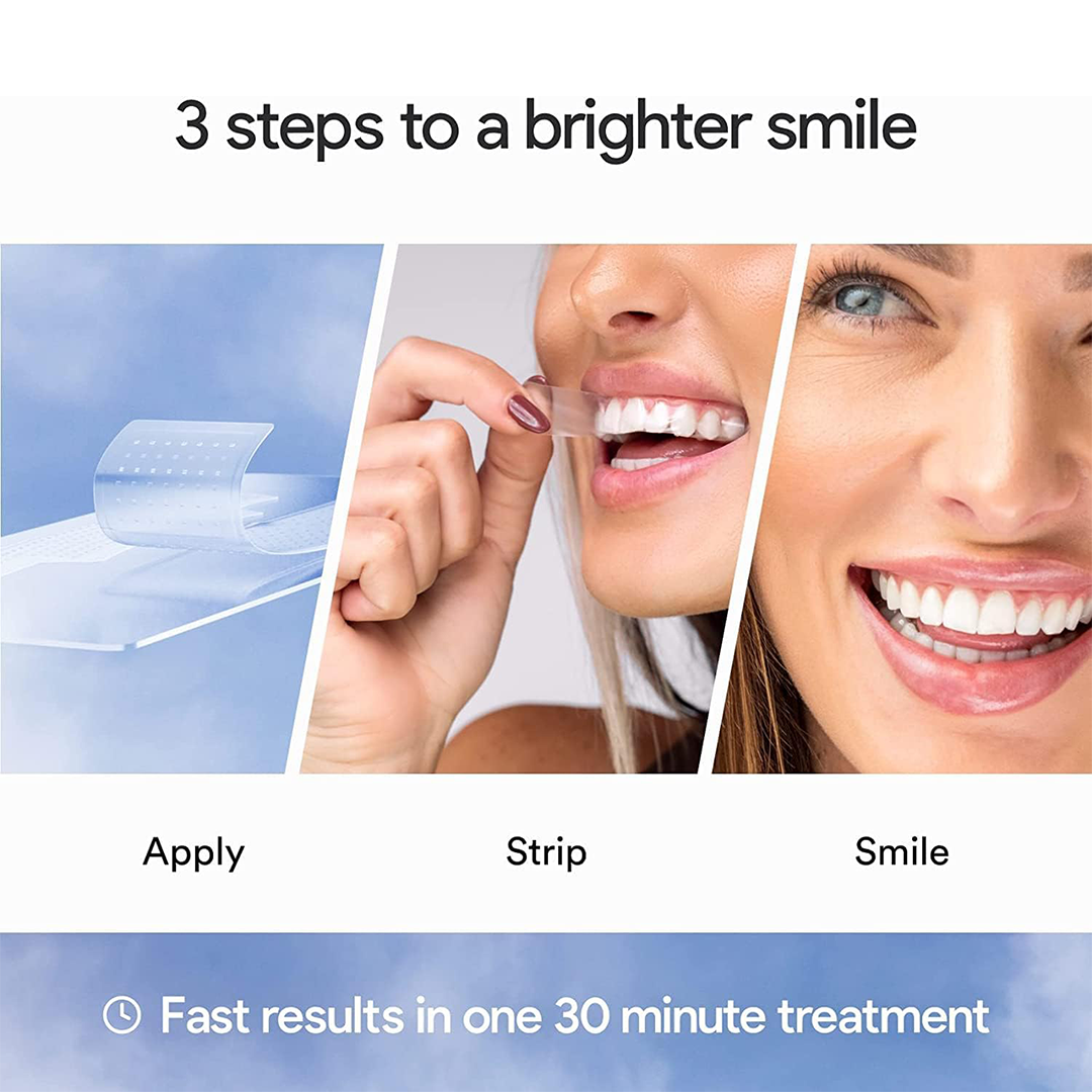 Hismile Teeth Whitening Strips The "Peroxide-Free" Sensitivity-Safe Kit