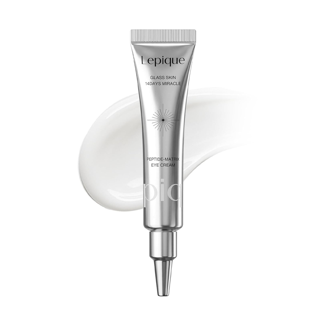 Lepique Peptide Matrix Eye Cream with Matrixyl 3000 Multi Peptides and Ginseng for Wrinkles Dark Circles Puffiness and Crow Feet 15ml