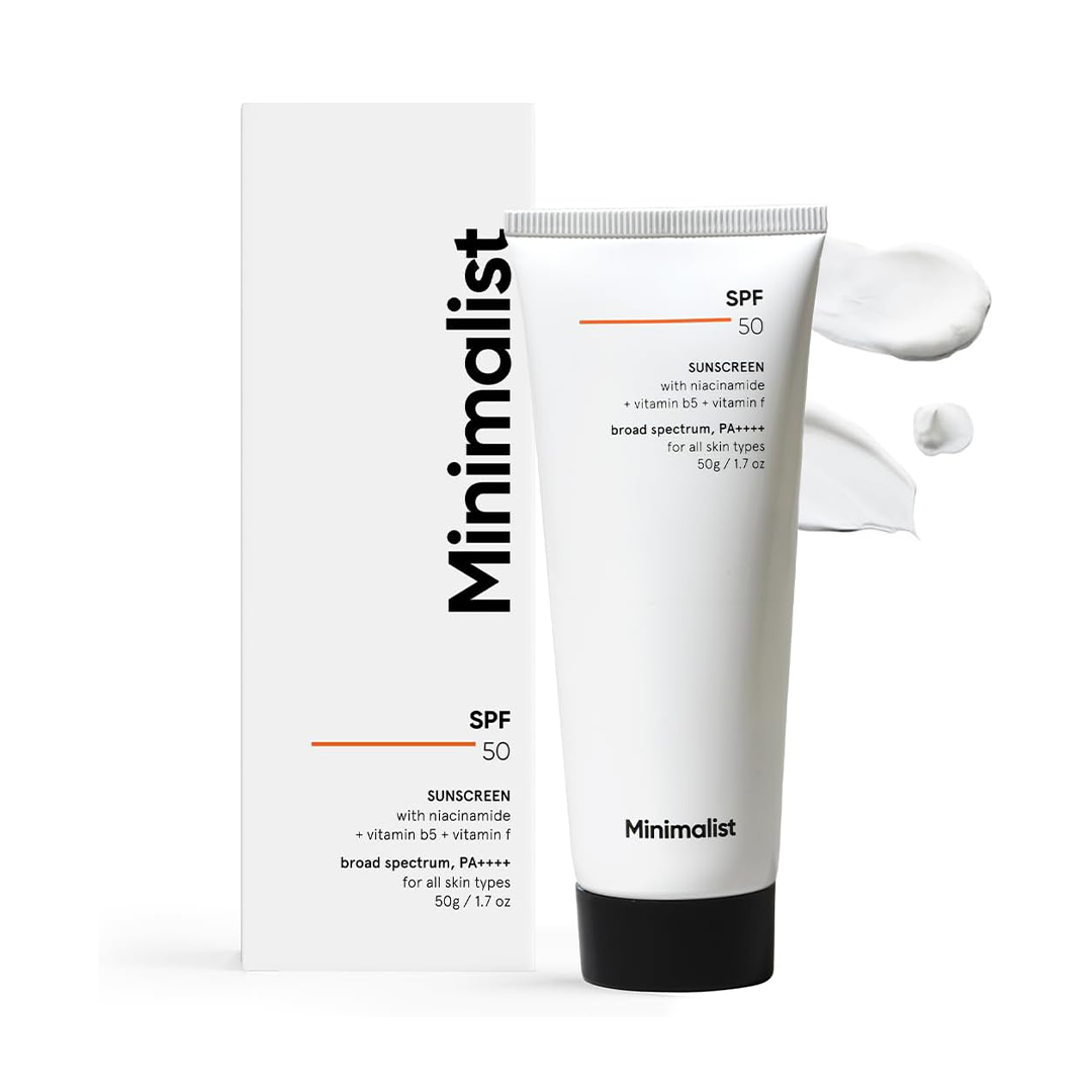 Minimalist SPF 50 Sunscreen with Niacinamide and Multivitamins 50g
