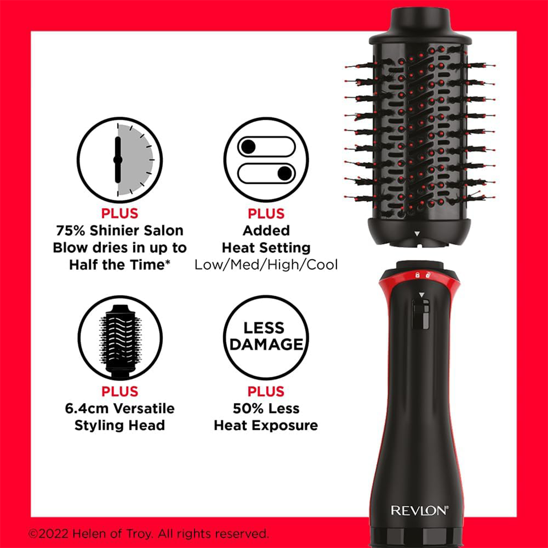 Revlon One Step Volumizer Plus Hair Dryer and Styler with Detachable Head Black