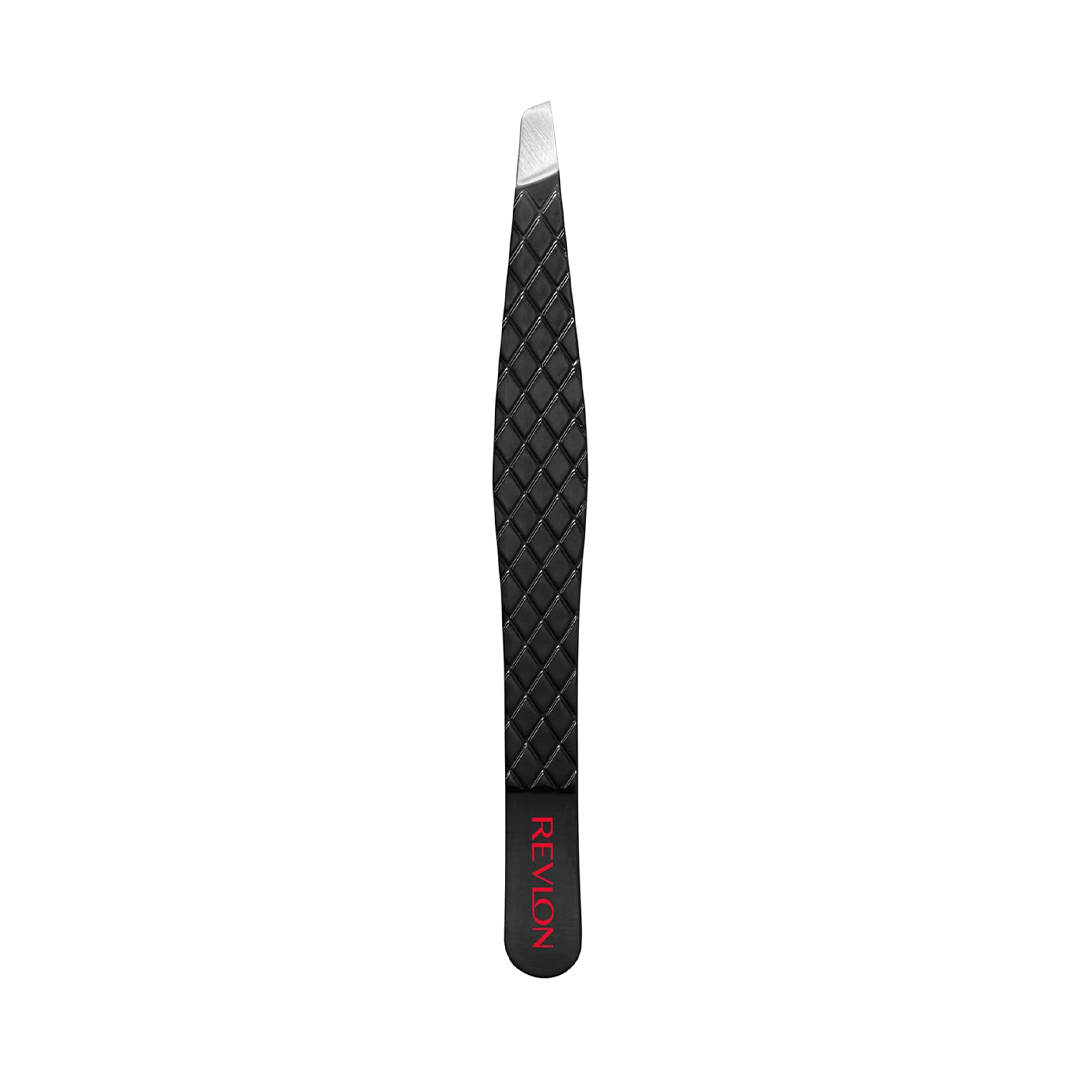 Revlon Expert Slant Tweezer Stainless Steel Precision Hair Removal Tool