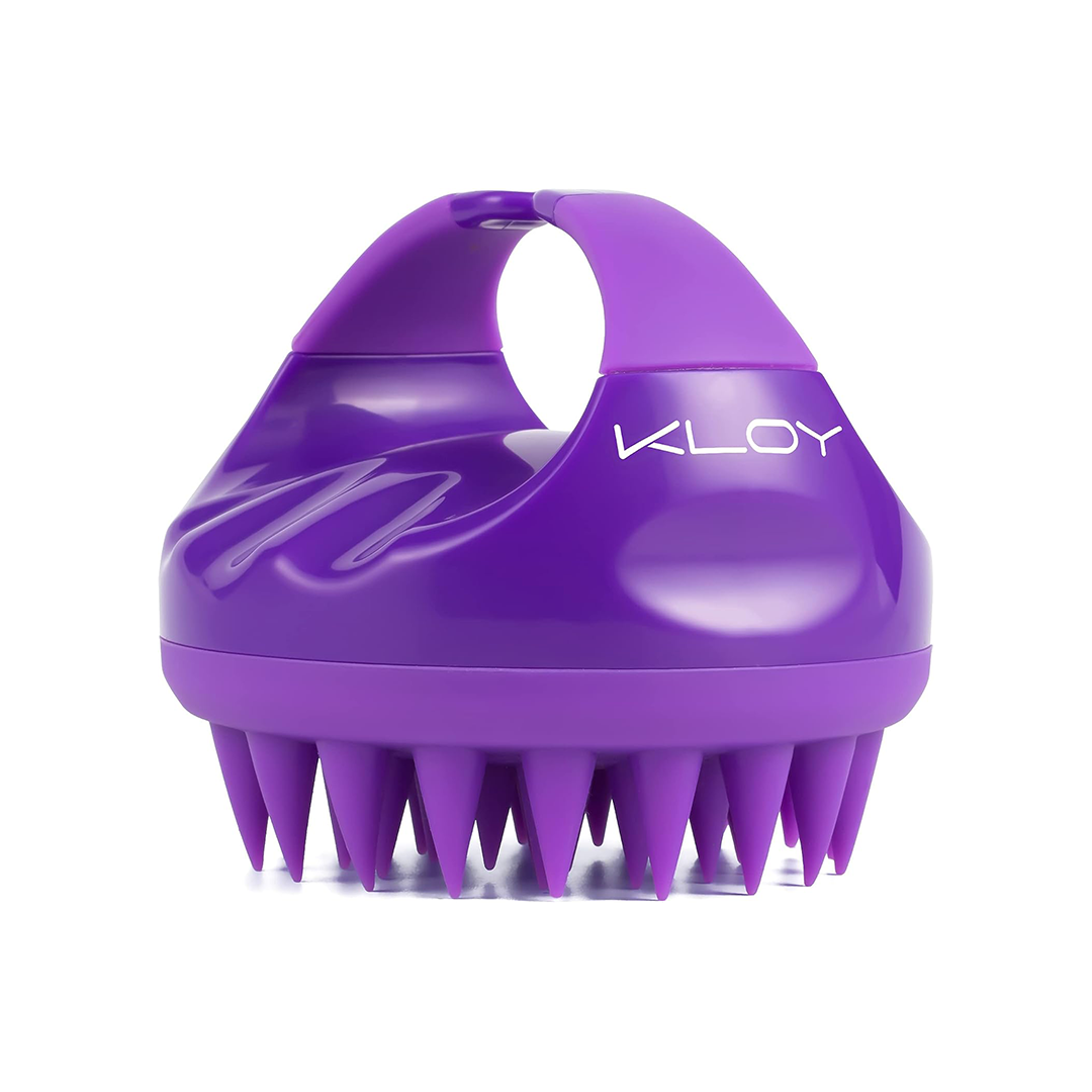 KLOY Hair Scalp Massager Shampoo Brush with Soft Silicone Bristles for Scalp Care Hair Washing and Shower Use