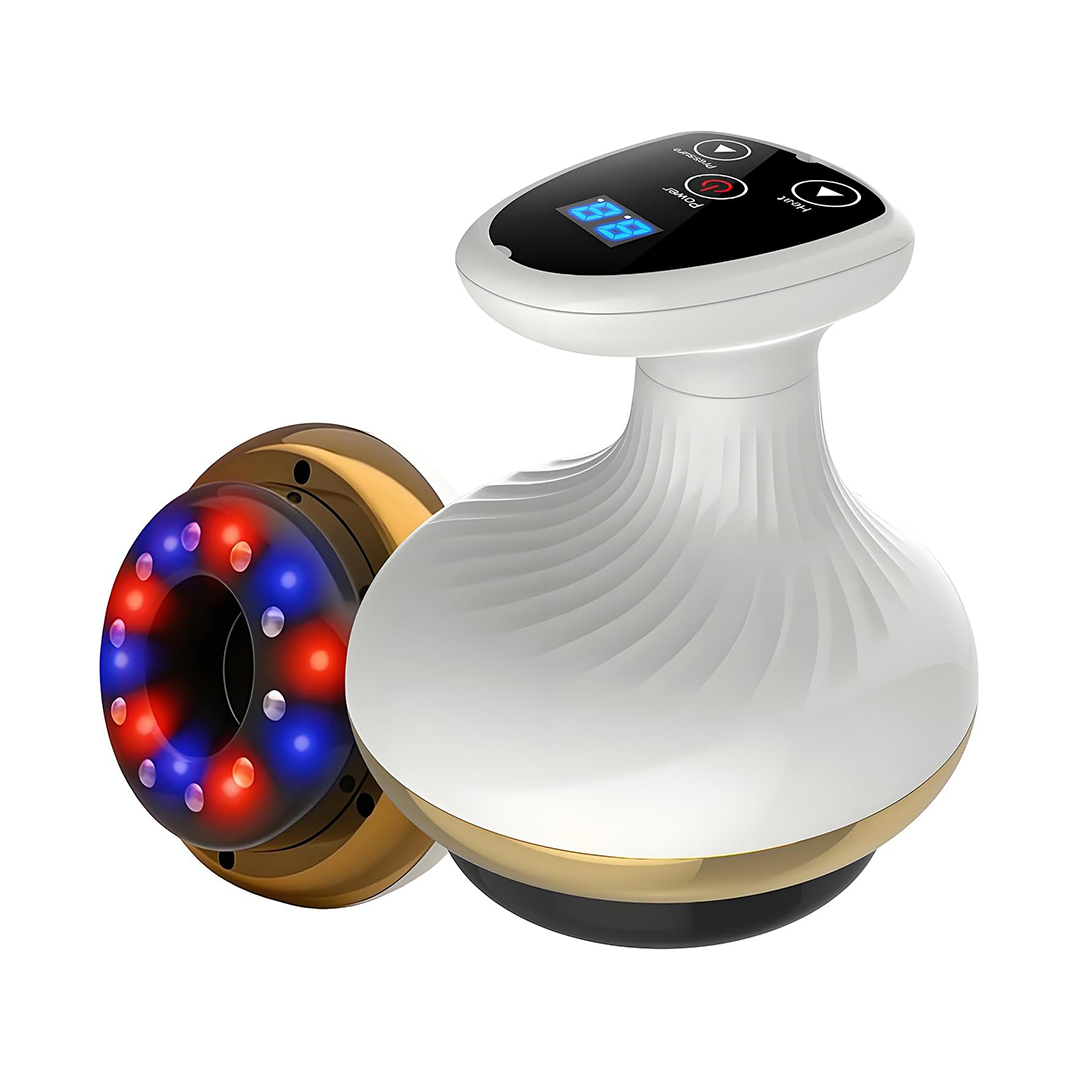 Growalleter Vacuvia Sculpt Glow 4 in 1 LED Vibration Suction Body Massager 9 Intensities Rechargeable