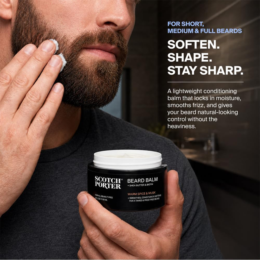 Scotch Porter Conditioning Beard Balm Smooth, Moisturize & Soften