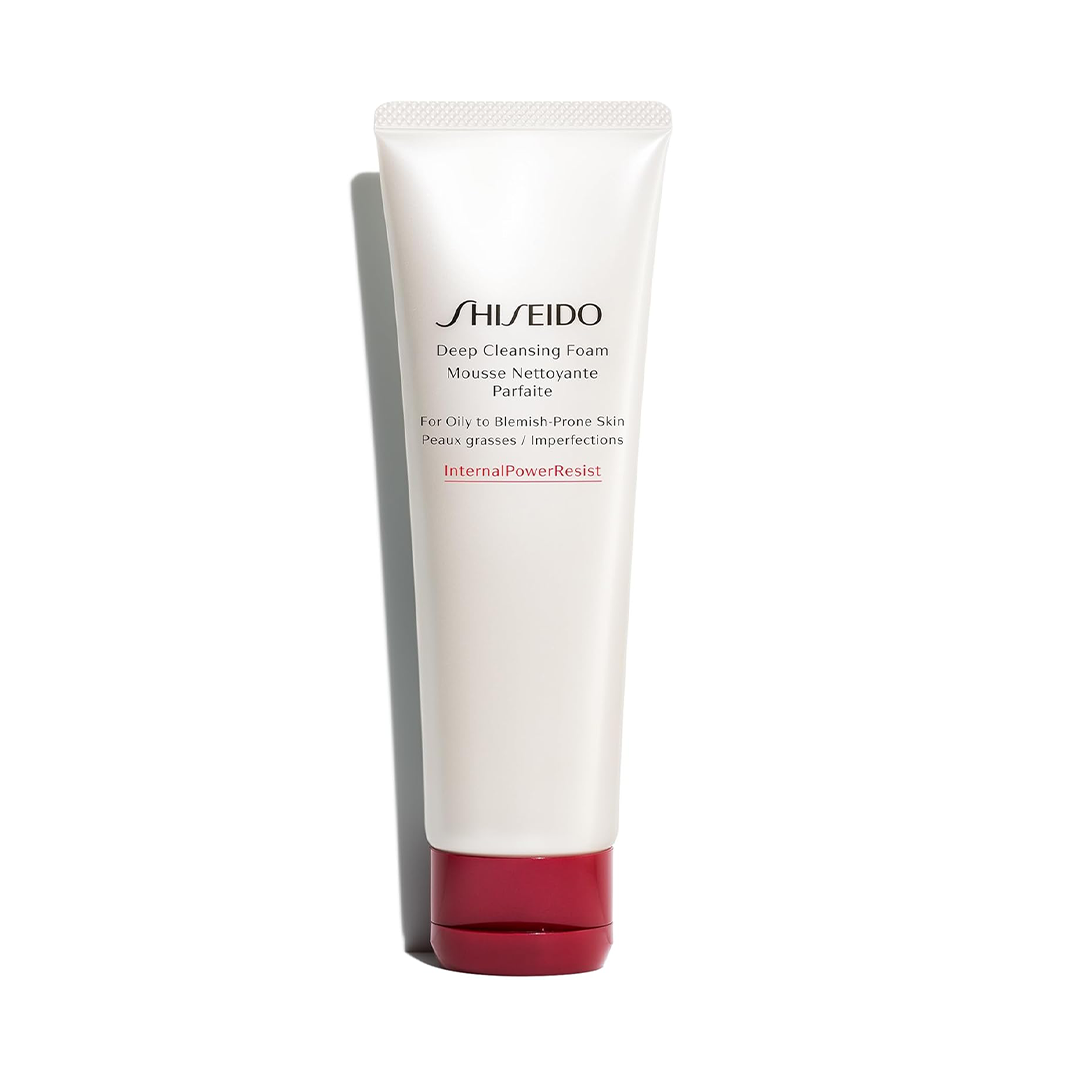 Shiseido Deep Cleansing Foam - 125 mL - Deeply Cleanses & Removes Impurities for a Fresh, Smooth Finish - For Oily to Blemish-Prone Skin
