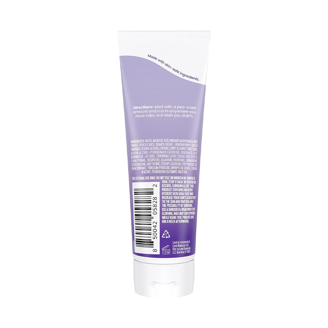 Lume Whole Body Deodorant - Invisible Cream Tube - 72 Hour Odor Control