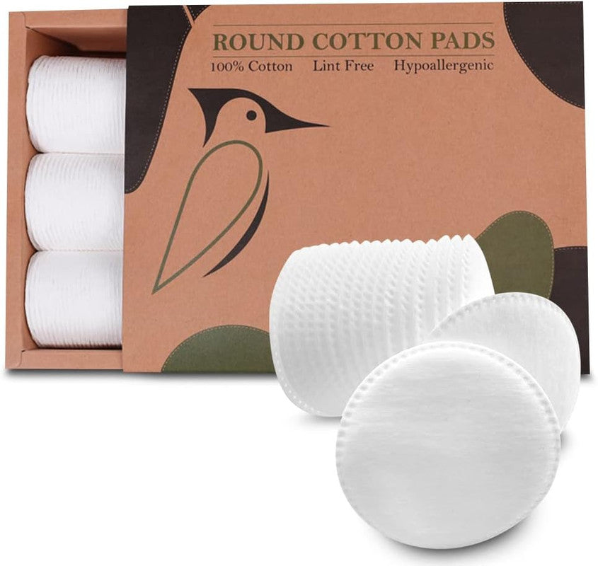 Organic Round Cotton Pads – Hypoallergenic Lint-Free Cotton Discs