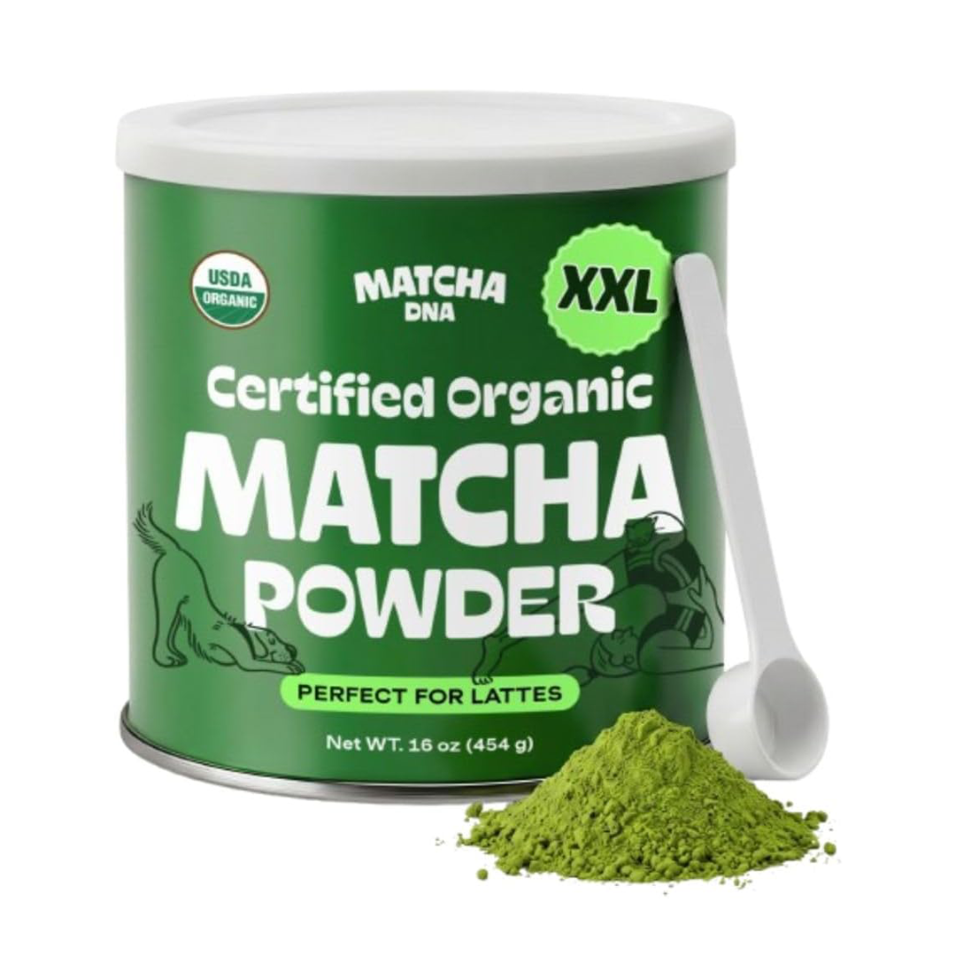 MatchaDNA Organic Matcha Green Tea Powder | Pure Organic Matcha